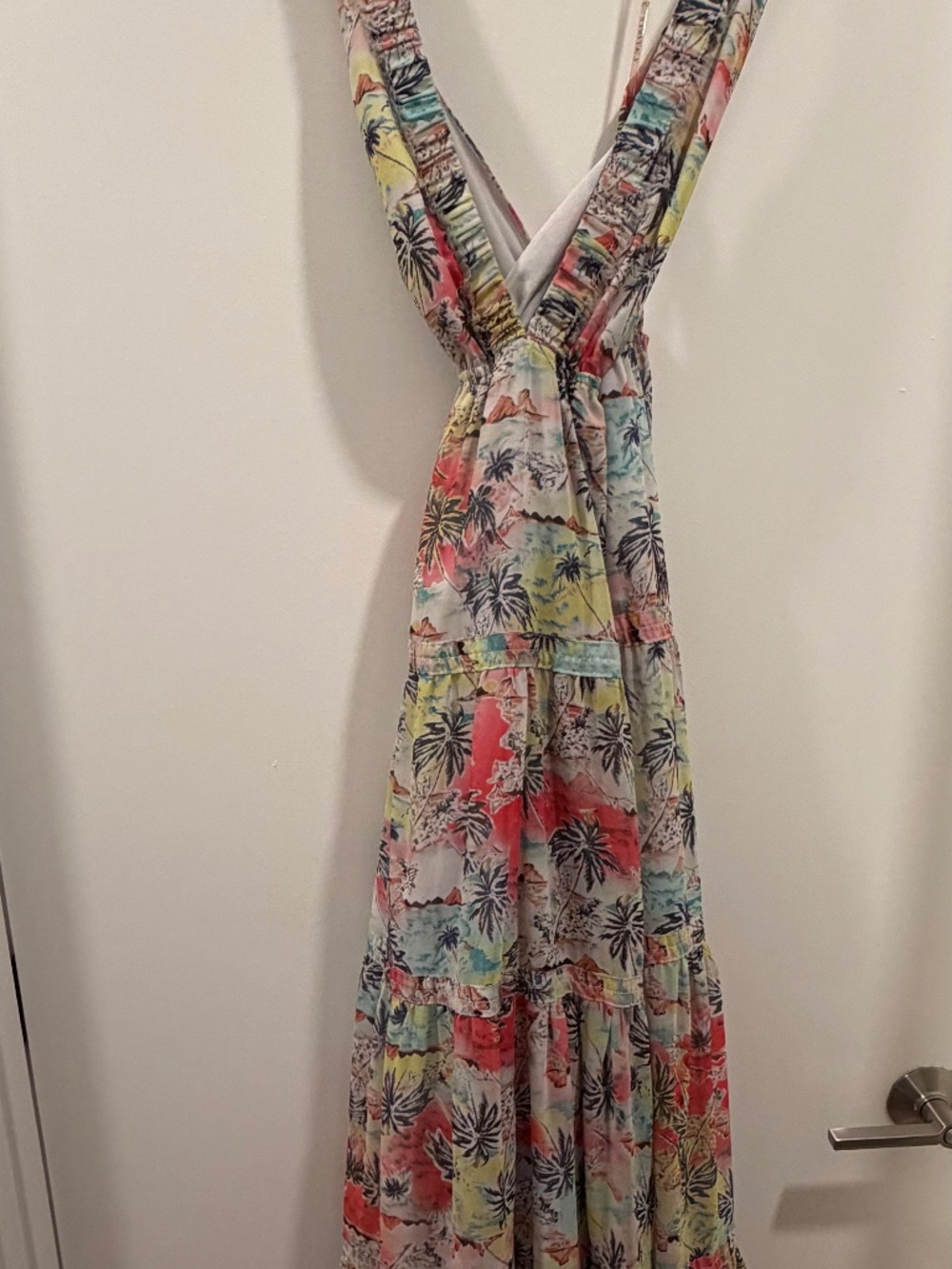 Tropical maxi dress size xl